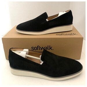 SoftWalk Women's Whistle Mule Black Leather Slip On Shoes Size 10N Narrow New